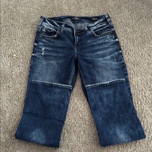 Silver Jeans Dark Blue Straight Leg Denim